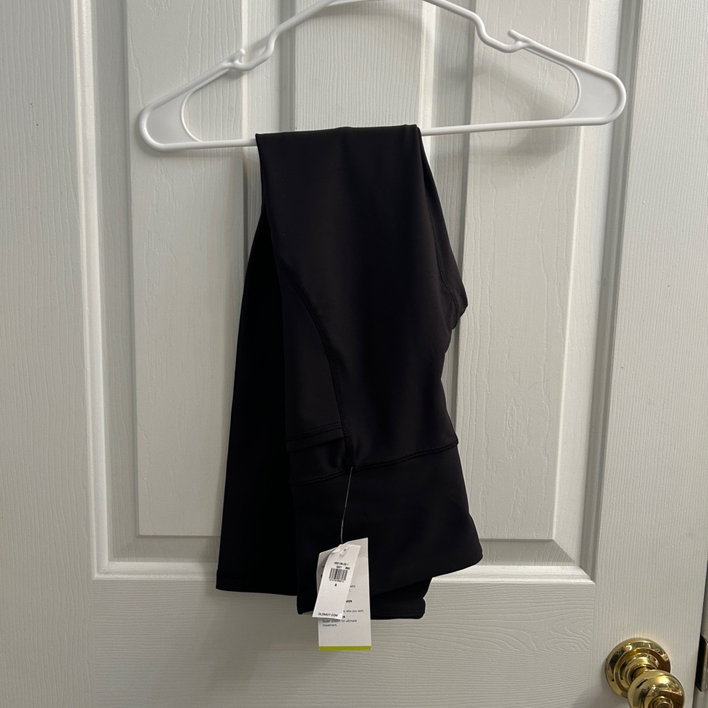 NWT Old Navy Power Soft Black Athletic Leggings with Pockets